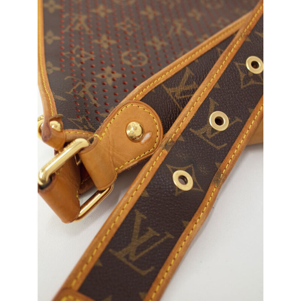 Louis Vuitton Monogram Leather Brown Perforated Musette Shoulder Bag - Picture 6 of 8